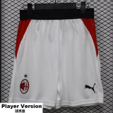 2026-27 Mens AC Milan Home White Player Version Shorts Pants