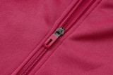 2026-27 Mens Real Madrid Pink Long Pull Training Suit A26065#