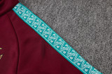 2026-27 Portugal Maroon Long-Pull Training Suit  A26062#