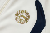 2026-27 Bayern Munich Beige Long-Pull Training Suit  A26064#