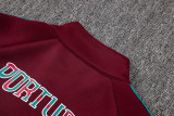 2026-27 Portugal Maroon Long-Pull Training Suit  A26062#