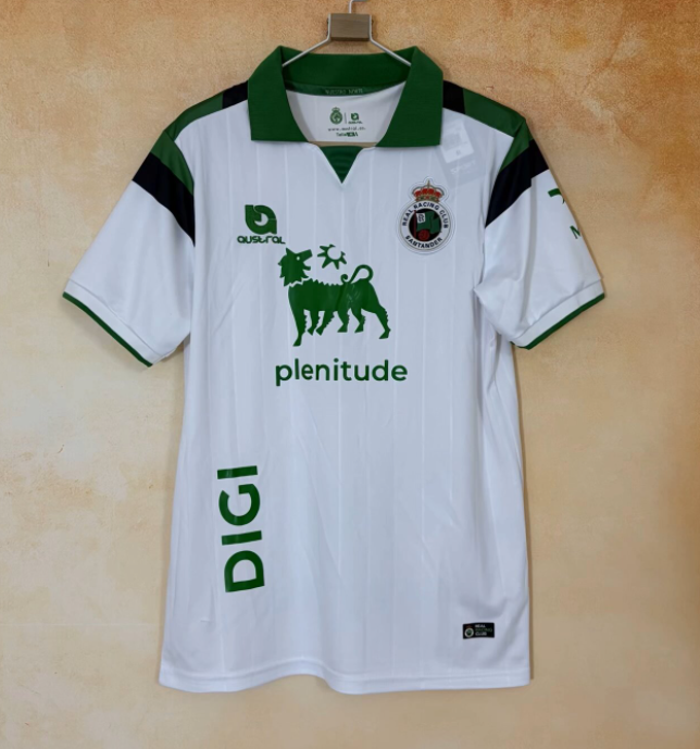 2026-27 Mens Racing de Santander Home white Soccer Jersey