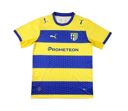 2026-27 Mens Parma Away Yellow Blue Soccer Jersey