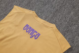 2026-27 Mens Barcelona muddy yellow vest Training Short Suit D26078#