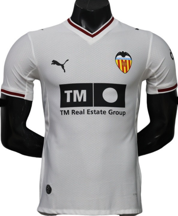 2026-27 Valencia Home White Player Version Soccer Jersey