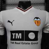2026-27 Valencia Home White Player Version Soccer Jersey