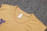 2026-27 Mens Barcelona muddy yellow vest Training Short Suit D26078#