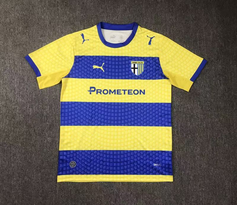 2026-27 Mens Parma Away Yellow Blue Soccer Jersey