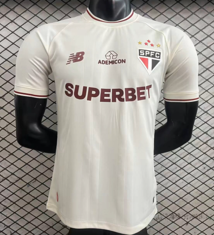 2026-27 Sao Paulo Third Away White Player Version Soccer Jersey