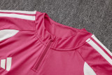 2026-27 Real Madrid Pink Half Pull Training Suit B26084#