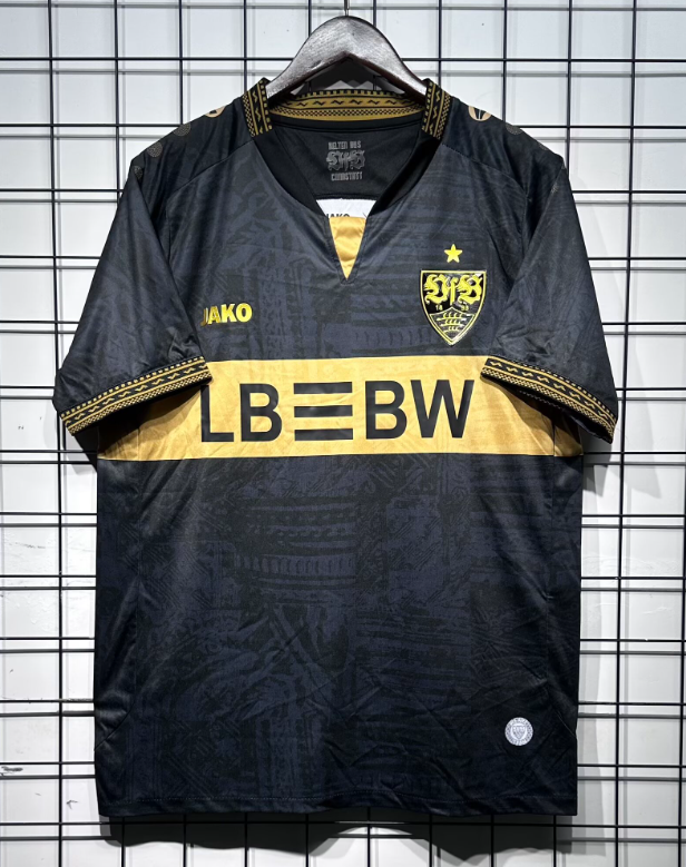 2026-27 Mens Stuttgart Third Away Black Fans Soccer Jersey