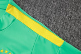 2026-27 Brazil Green Half Pull Training suit B26083#