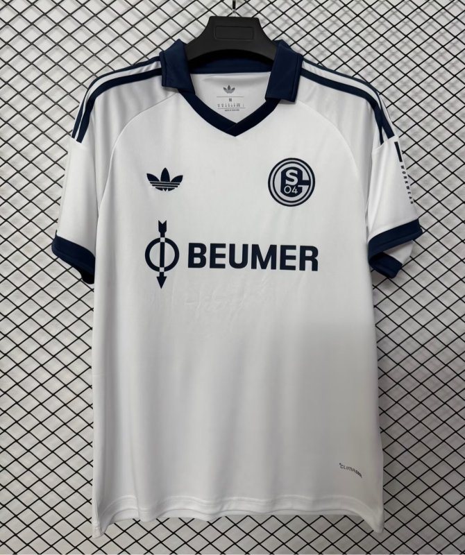 2026-27 Schalke 04 Away White Fans Soccer Jersey