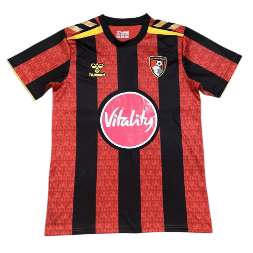 2026-27 Mens Bournemouth Home Red Black Soccer Jersey