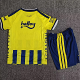 2026-27 Kids Fenerbahce Home Yellow Soccer Jersey