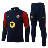 2026-27 Mens Barcelona Royal Blue Half Pull Training Suit B26086#
