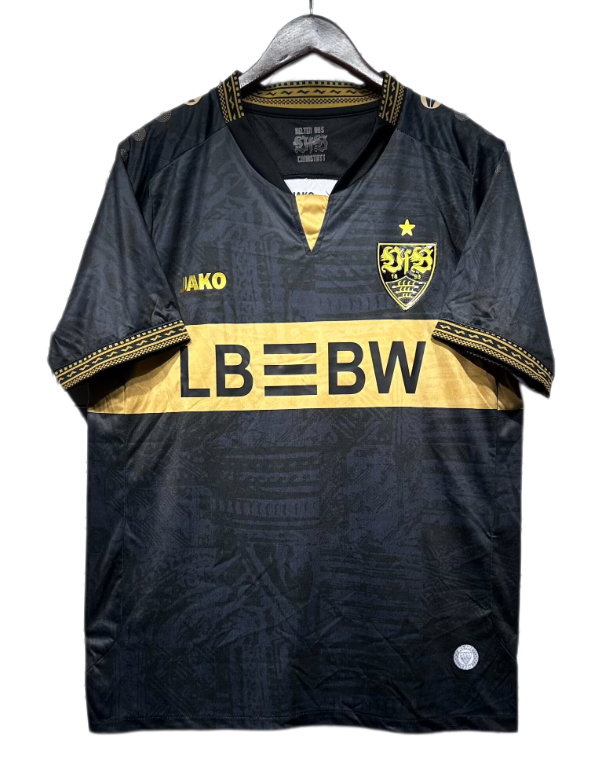 2026-27 Mens Stuttgart Third Away Black Fans Soccer Jersey
