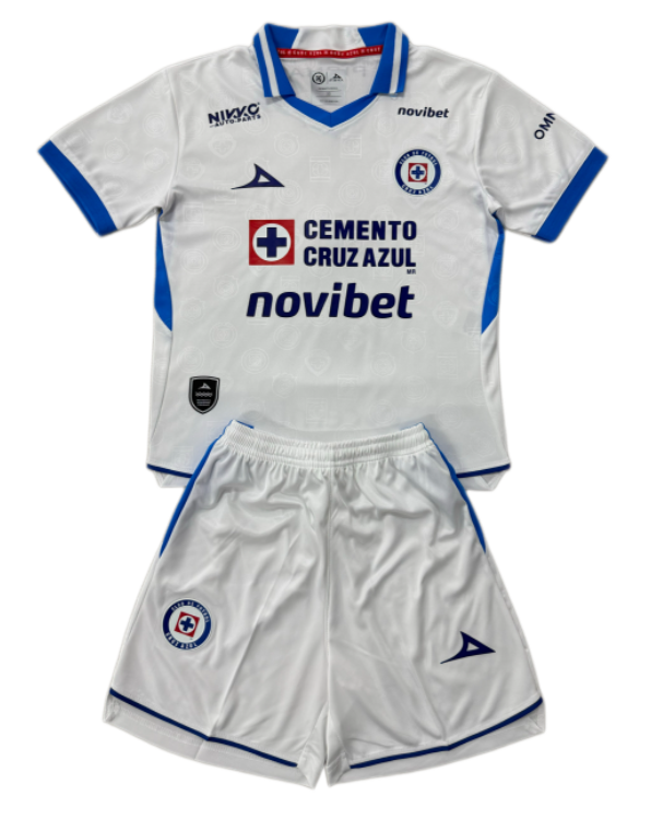 2026-27 Kids Cruz Azul Away White Soccer Jersey