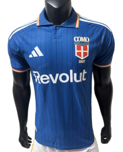 2026-27 Mens Como Home Blue Player Version Soccer Jersey