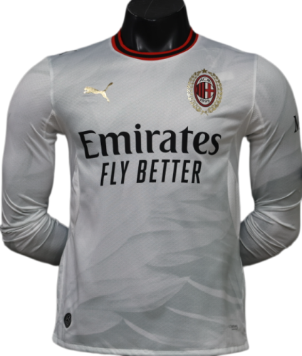 2026-27 Mens AC Milan away Player version Long sleeve Soccer Jersey