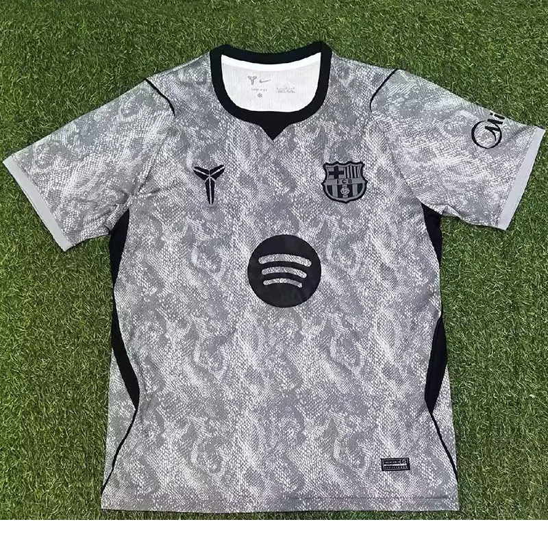 2026-27 Mens Barcelona Gray Goalkeeper Fans Soccer Jersey