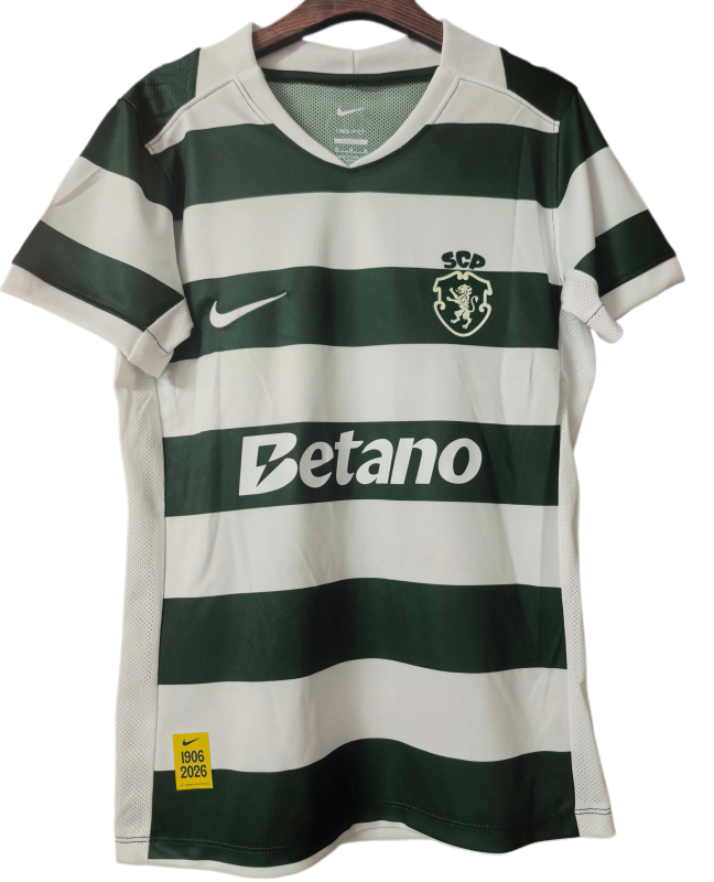 2026-27 Women Sporting Lisbon Home Green Soccer Jersey