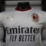 2026-27 Mens AC Milan away Player version Long sleeve Soccer Jersey
