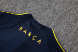 2026-27 Mens Barcelona Royal Blue Half Pull Training Suit B26086#