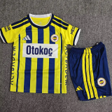 2026-27 Kids Fenerbahce Home Yellow Soccer Jersey