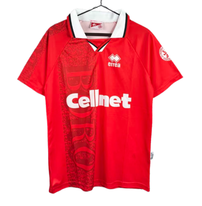 1996-1997 Mens Middlesbrough Home Red Retro Soccer Jersey