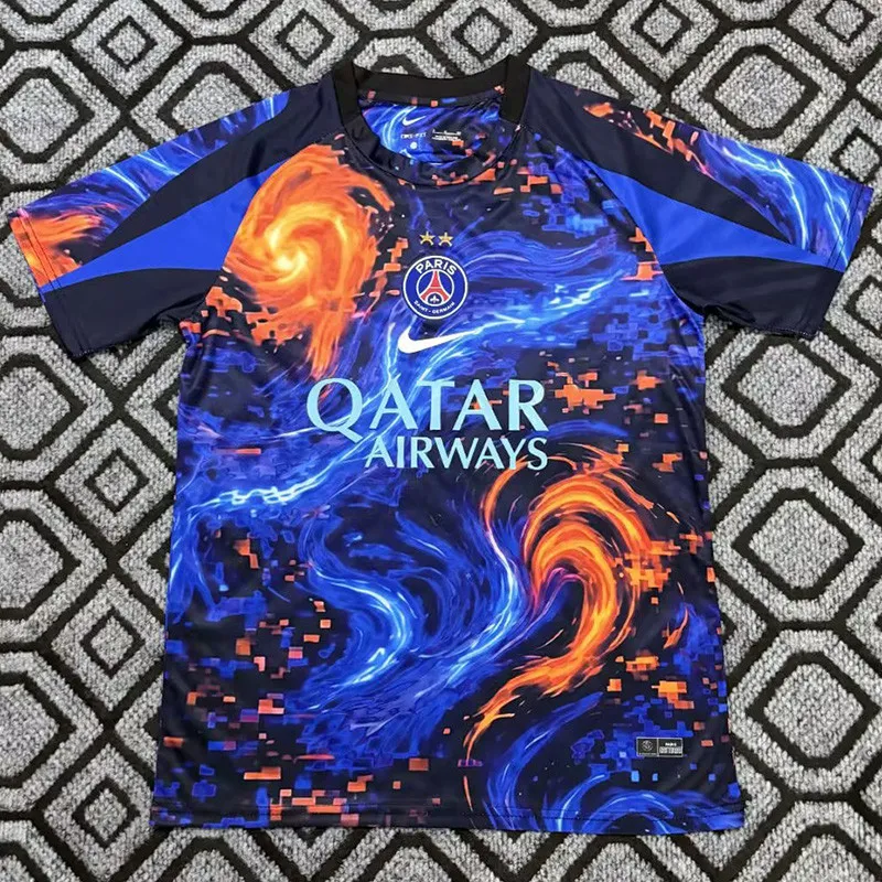 2026-27 Mens PSG Paris Special Edition Blue Fans Training Shirts