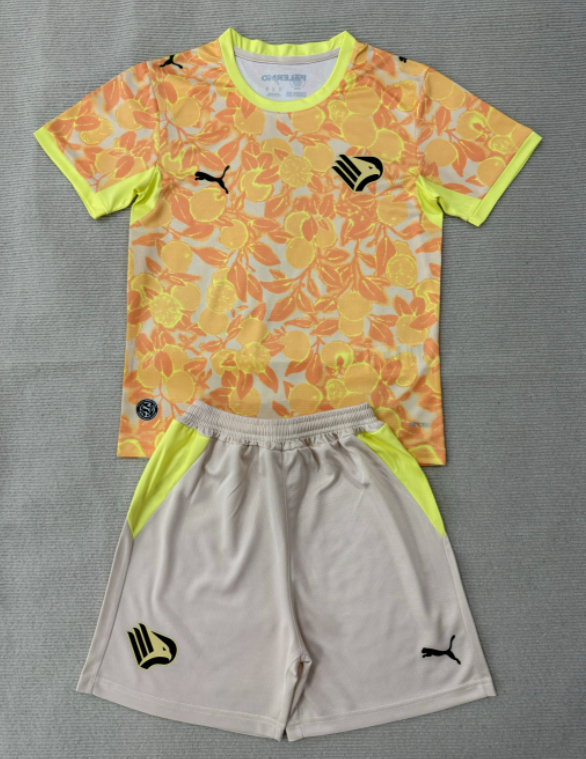 2026-27 Kids Palermo F.C. Away Yellow Soccer Jersey