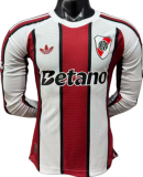 2026-27 River Plate Away Player Verion Long Sleeve Soccer Jersey