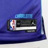 22-23 HORNETS KNUEPPE #7 Blue Top Quality Hot Pressing NBA Jersey (Trapeze Edition) 飞人版