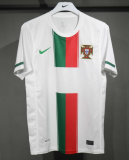 2012 Portugal Away White Player version Retro Soccer Jersey