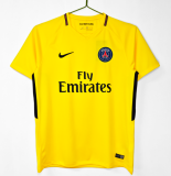 2017-18 Mens PSG Away Yellow Retro Soccer Jersey