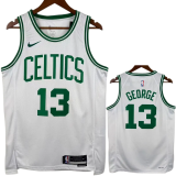 Celtics GEORGE #13 White Top Quality Hot Pressing NBA Jersey