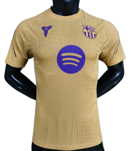 2026-27 Barcelona muddy yellow Player Version Training shirts