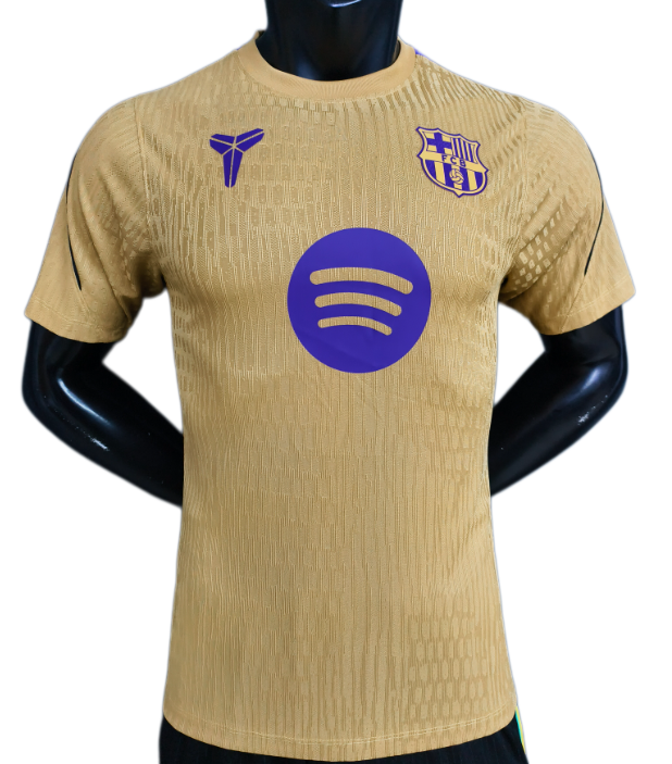 2026-27 Barcelona muddy yellow Player Version Training shirts