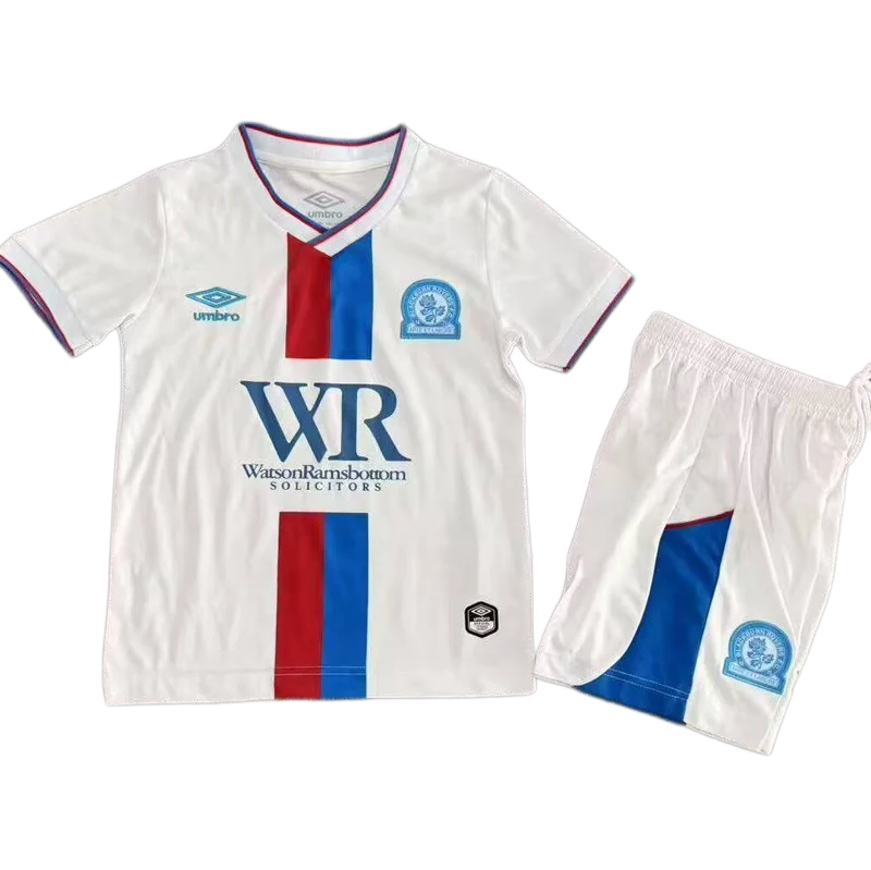 2026-27 Kids Blackburn Rovers Third Away White Soccer Jersey