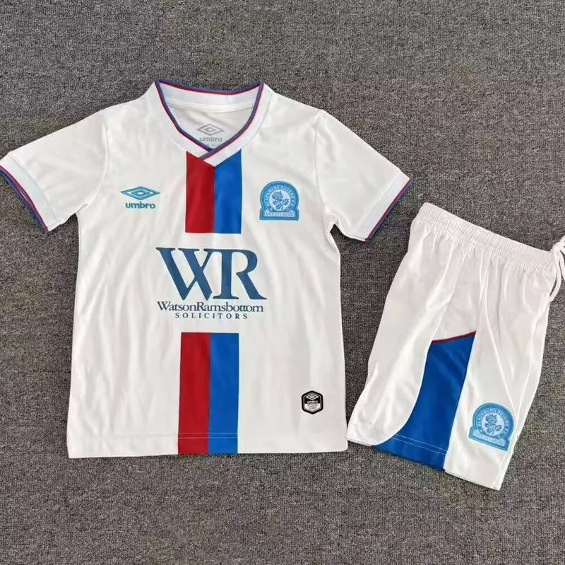 2026-27 Kids Blackburn Rovers Third Away White Soccer Jersey