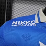 2026-27 Mens Cruz Azul home blue Player Long Sleeve soccer Jersey