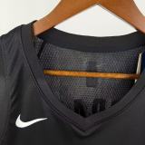 25-26 Trail Blazers MORANT #1 Black Top Quality Hot Pressing NBA Jersey (V领)