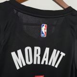 25-26 Trail Blazers MORANT #1 Black Top Quality Hot Pressing NBA Jersey (V领)