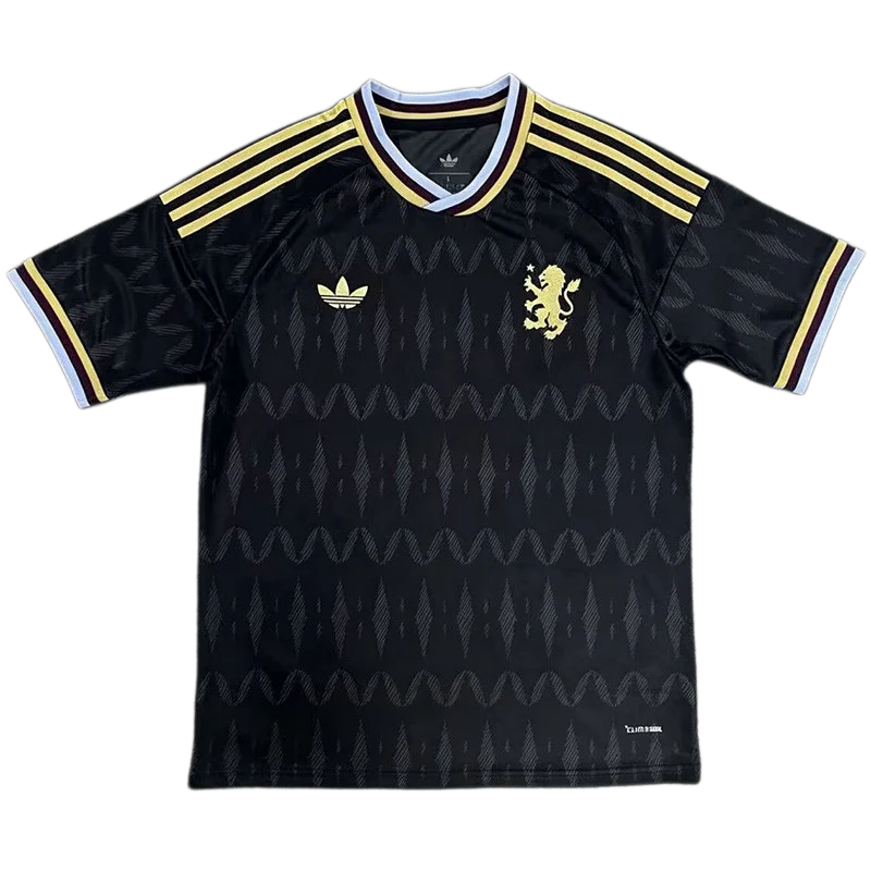 2026-27 Mens Aston Villa Away Black Fans Soccer Jersey