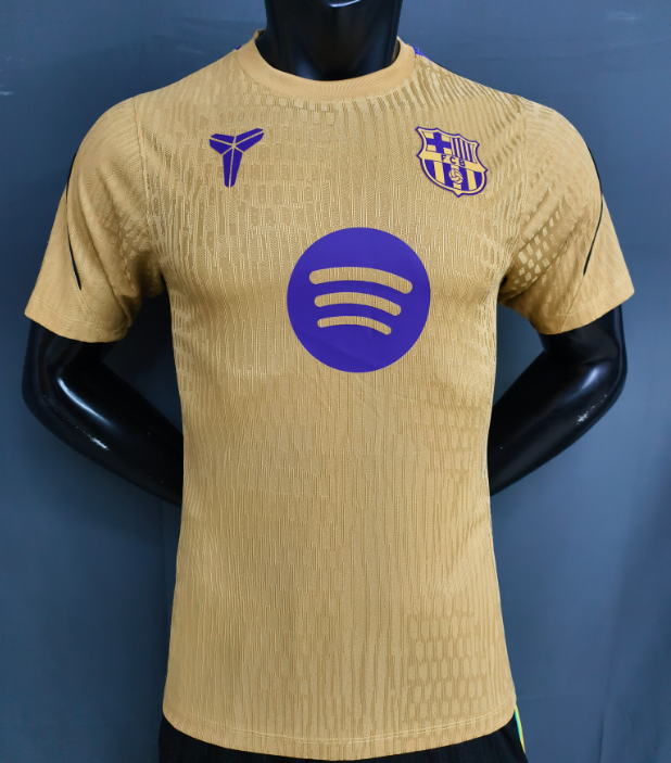 2026-27 Barcelona muddy yellow Player Version Training shirts