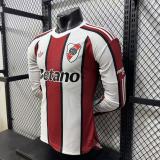 2026-27 River Plate Away Player Verion Long Sleeve Soccer Jersey