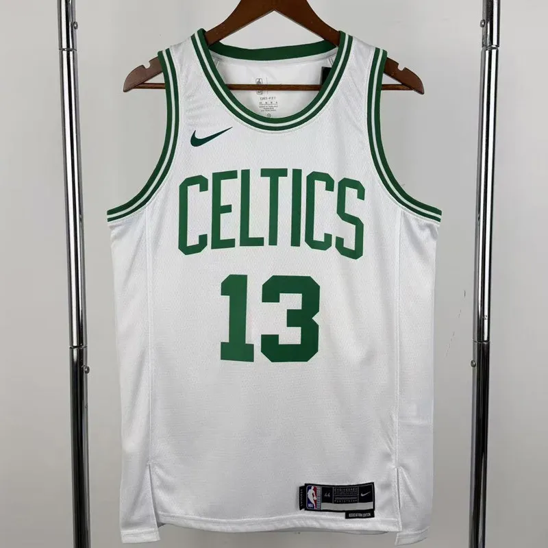 Celtics GEORGE #13 White Top Quality Hot Pressing NBA Jersey