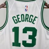 Celtics GEORGE #13 White Top Quality Hot Pressing NBA Jersey