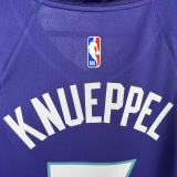 22-23 HORNETS KNUEPPE #7 Blue Top Quality Hot Pressing NBA Jersey (Trapeze Edition) 飞人版